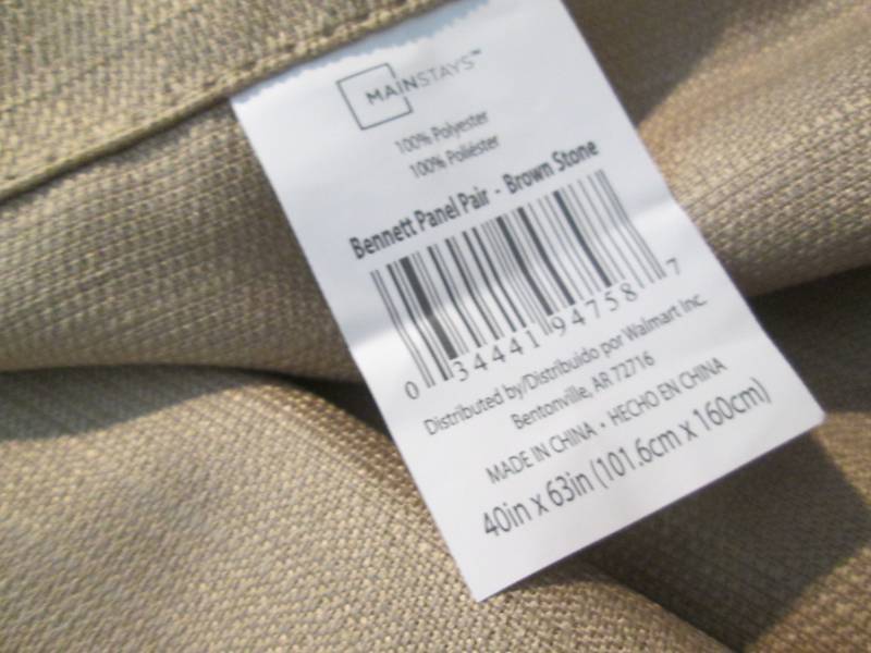 4- 40x63  inch Curtain Panels...