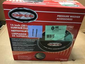 15 in. Surface Cleaner Rated up to 3600 PSI by Simpson in good condition