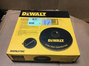 18 in. Surface Cleaner for Gas Pressure Washers Rated up to 3700 PSI by DEWALT in good condition