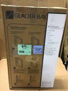 16 in. W x 25-78 in. H x 4-12 in. D Re16 in. W x 25-78 in. H x 4-12 in. D Recessed or Surface Mount Frameless Beveled Bathroom Medicine Cabinet by Glacier Bayl in good condition