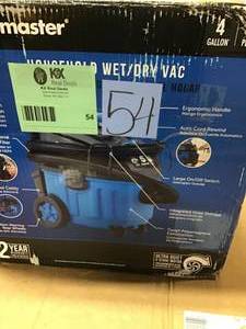 4 Gal. Household WetDry Vacuum by Vacmaster in good condition