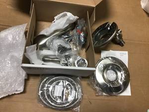 Linden In2ition 1-Handle Shower Only Faucet Trim Kit in Stainless (Valve Not Included) by Delta in good condition
