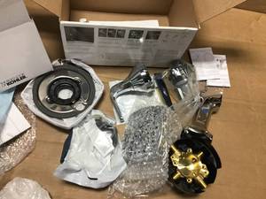 Rubicon Single-Handle 3-Spray Wall-Mount Tub and Shower Faucet in Polished Chrome (Valve Included) by KOHLER in good condition