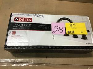 Porter 2-Handle Deck-Mount Roman Tub Faucet in Oil-Rubbed Bronze by Delta in good condition&nbsp