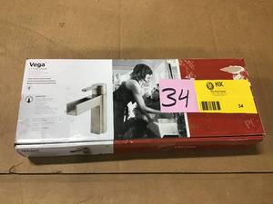 Vega Single Hole Single-Handle Bathroom Faucet in Brushed Nickel by Pfister in good condition&nbsp