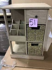 Nora Natural Wood Console Accent Table by Decor Therapy in good condition&nbsp