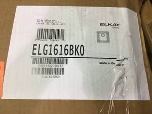 Quartz Classic Drop-InUndermount Composite 16 in. Single Bowl Kitchen Sink in Black by Elkay in good condition&nbsp