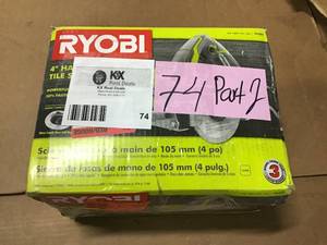 4 in. Tile Saw by RYOBI in good condition&nbsp