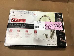 Delta Faucet 19950Z-SSSD-DST Delta Arabella Pull-Down Kitchen Faucet With Soap Dispenser in good condition&nbsp