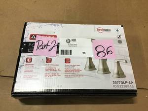 Portwood 8 in. Widespread 2-Handle Bathroom Faucet in SpotShield Brushed Nickel by Delta in good condition&nbsp