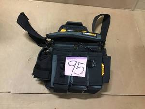 Master Electricians 12.5 in. 25-Pockets Pouch and Shoulder Strap in Black by TOUGHBUILT in good condition&nbsp