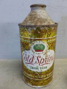 Vintage Cone Top Beer Can