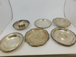 6 Silver Plated Trays