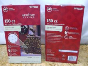 Holiday Living 4-ft x 6-ft Constant White Incandescent Mini Plug-In Christmas Net Lights SKU 779320 Retails $8.98 each (Qty 1), Retails $17.96