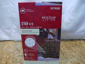 Holiday Living 4-ft x 6-ft Constant White Incandescent Mini Plug-In Christmas Net Lights SKU 779320 Retails $8.98 each (Qty 1), (1144)