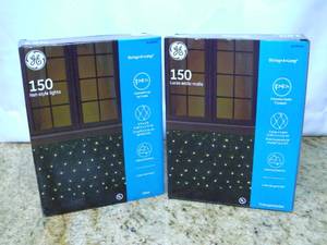 GE String-A-Long 6-ft x 4-ft Constant White Incandescent Mini Plug-In Christmas Net Lights SKU1295959 Retails $14.98 each (Qty 1), (1492)