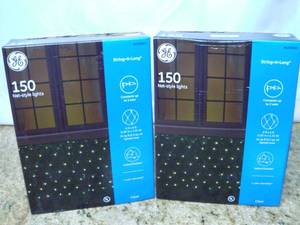 GE String-A-Long 6-ft x 4-ft Constant White Incandescent Mini Plug-In Christmas Net Lights SKU1295959 Retails $14.98 each(Qty 2), (1491)