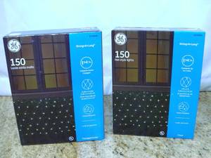 GE String-A-Long 6-ft x 4-ft Constant White Incandescent Mini Plug-In Christmas Net Lights SKU1295959 Retails $14.98 each (Qty 2), (293)