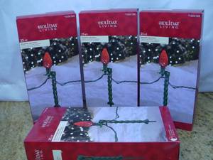 Holiday Living (25-Pack) Plastic Lawn Stakes SKU 1034166  Retails $6.48 each (Qty 4), (1615)