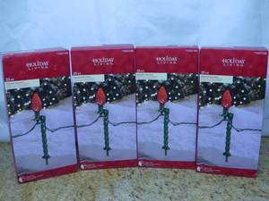 Holiday Living (25-Pack) Plastic Lawn Stakes SKU 1034166  Retails $6.48 each (Qty 4), (297)
