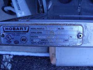 Hobart LXEH Dishwasher 120208 volt