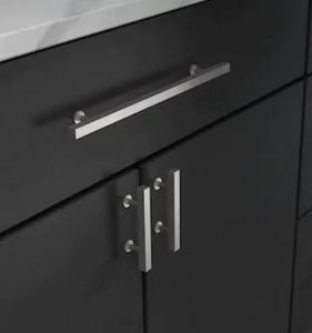 108 Brainerd Square Bar Stainless Steel Square Bar Cabinet Door Pulls