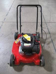 lot 12 image: Yard Machines 20 in. 125cc OHV Briggs & Stratton Gas Push Mower 11A-02BT729