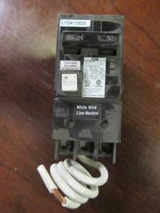 lot 827 image: Murray 50 Amp Double Pole Type MP-GT2 GFCI Circuit Breaker US2MP250GFAP.