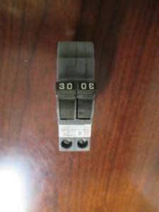 lot 831 image: UBI VPKUBIF Thin 30 Amp 1 in. 2-Pole Federal Pacific Stab-Lok Type NC Replacement Circuit Breaker VPKUBIF0230N