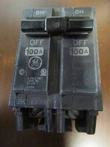 lot 833 image: GE Q-Line 100 Amp 2 in. Double-Pole Circuit Breaker, THQL21100P