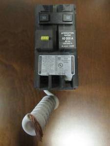 lot 835 image: Square D Homeline 50 Amp 2-Pole GFCI Circuit Breaker, HOM250GFICP