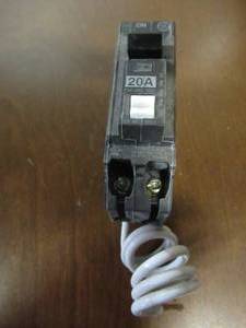 lot 837 image: GE Q-Line 20 Amp 1-14 in. Single Pole Arc Fault Combination Circuit Breaker, THQL1120AFP2