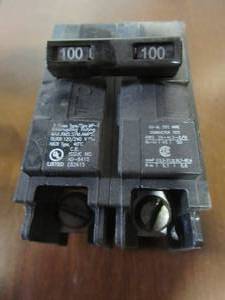 lot 838 image: Murray 100 Amp Double-Pole Type MP Circuit Breaker, MP2100P