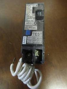 lot 846 image: Murray 15 Amp 1 in. Single-Pole Combination AFCI Circuit Breaker, US2MPA115AFCP