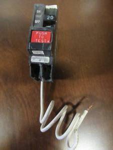 lot 851 image: GE Q-Line 20-Amp Single Pole Ground Fault Circuit Breaker, THQL1120GFP