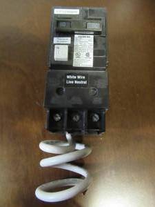 lot 858 image: Siemens 60 Amp Double-Pole Type QPF GFCI Circuit Breaker, QF260A.