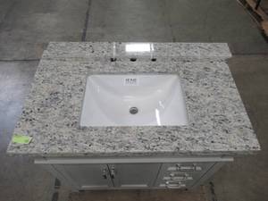 lot 109 image: Foremost Ashburn 36 in. W x 21.75 in. D Vanity Cabinet ASGRA3621DL