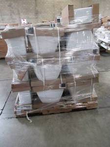 lot 115 image: WHOLESALE MIXED PALLET OF NEW TOILET TANKS