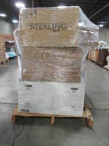lot 118 image: WHOLESALE MIXED PALLET OF TOILET BOWLS