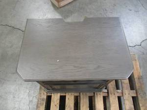 lot 121 image: Williams Home Furnishing Armus Wire-Brushed Gray Transitional Style Nightstand CM7719N