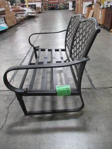 lot 123 image: Hampton Bay Laurel Oaks Steel Outdoor Patio Loveseat H106-01574700