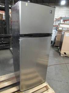 lot 206 image: RCA 7.5 cu. ft. Mini Refrigerator with Stainless Look, RFR725 - CLICKS WILL NOT COOL
