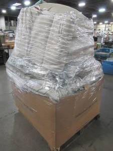 lot 209 image: WHOLESALE MIXED PALLET OF MISCELLANEOUS INDOOR AND OUTDOOR PILLOWS AND CUSHIONS (SOME WITHOUT SLIP COVERS)