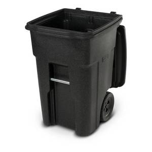 lot 239 image: Toter 48 Gal. Wheeled Blackstone Trash Can, 25548-R1209