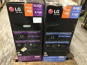 lot 19 image: PALLET WITH 4 LG ELECTRONICS AIR CONDITIONERS SEE PICS
