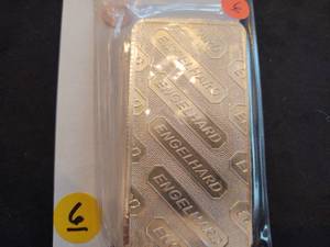 Ten Ounce .999 Engelhard Silver Bar Serial # C353497