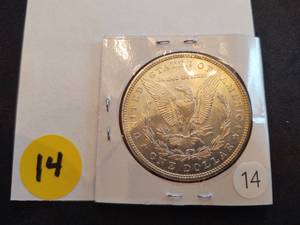 1884 BU Morgan Toned Obverse