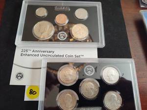 United States Mint 225th Anniversary Enhanced Uncirculated Set in Original Mint Packaging
