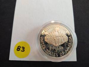 1987 We the People Silver Commemorative Dollar