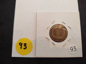 1863 Indian Head Cent marked VF